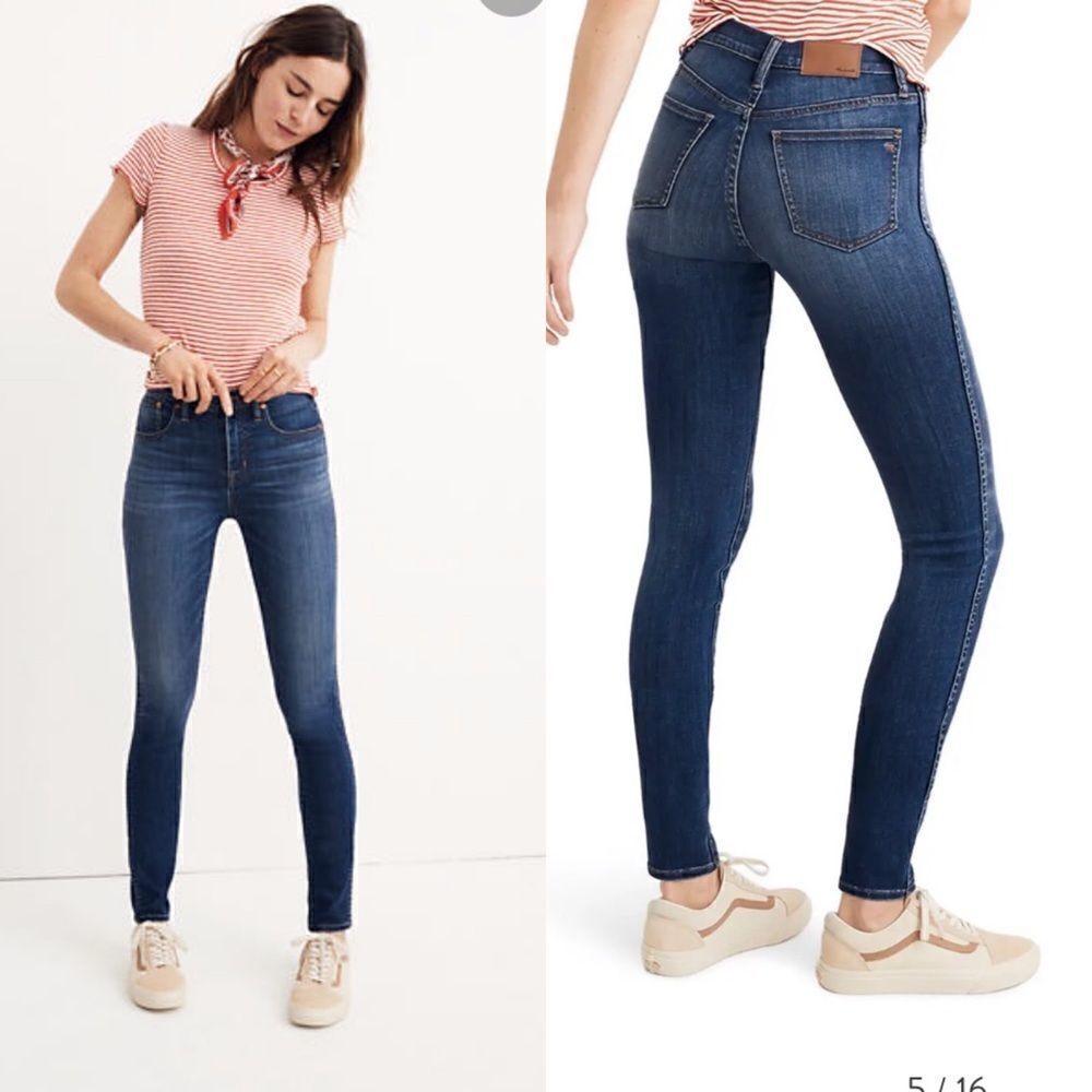madewell Sz 24 10-Inch High Rise Skinny Je…
